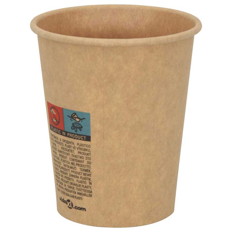 Casa si Gradina - Bucatarie si vesela - Cani si pahare - Cani si cesti - Cesti de cafea din hartie 1000 buc 8oz 200ml maro - Infinity.ro