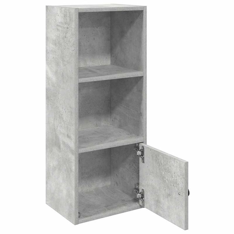 Casa si Gradina - Mobilier - Biblioteci si rafturi - Biblioteci - Biblioteca, gri beton, 31x24x77 cm, lemn prelucrat - Infinity.ro