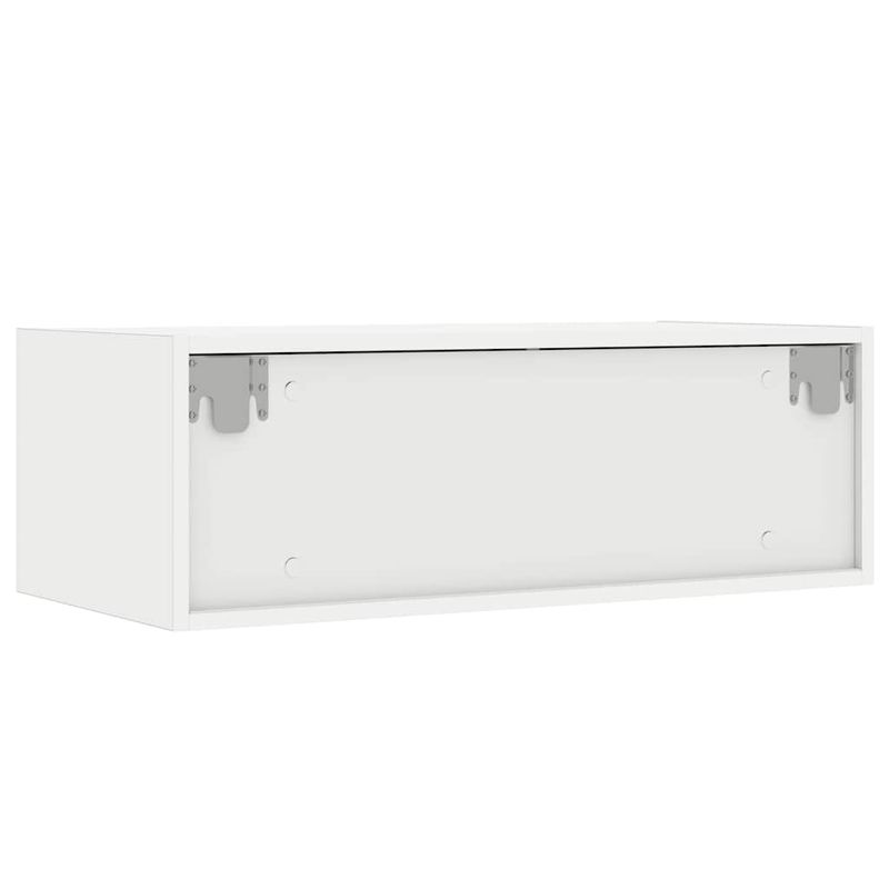 Casa si Gradina - Mobilier - Comode si corpuri - Comode - Dulap TV cu lumini LED alb 75x35,5x25 cm - Infinity.ro