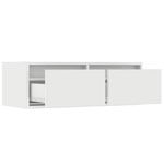 Casa si Gradina - Mobilier - Comode si corpuri - Comode - Dulap TV cu lumini LED alb 75x35,5x25 cm - Infinity.ro