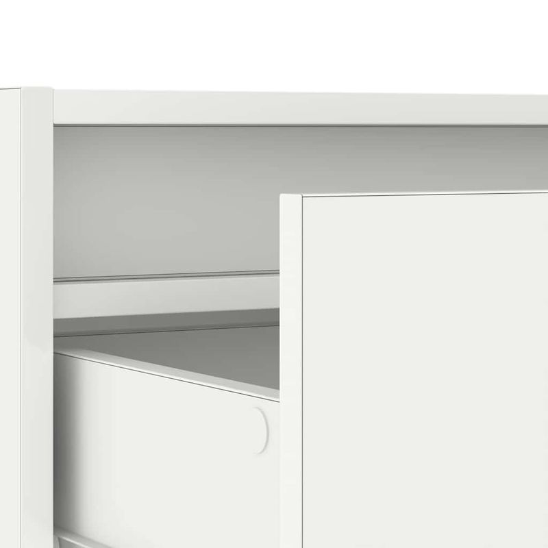 Casa si Gradina - Mobilier - Comode si corpuri - Comode - Dulap TV cu lumini LED alb 75x35,5x25 cm - Infinity.ro