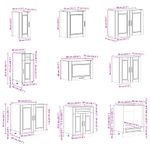 Casa si Gradina - Mobilier - Comode si corpuri - Corpuri bucatarie - Set dulap de bucatarie 14 piese „Porto” lemn negru prelucrat - Infinity.ro