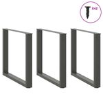 Casa si Gradina - Mobilier - Feronerie si accesorii mobila - Picioare pentru masuta de cafea in forma U, 3 buc Antracit Otel, mărime 80x(72-73) cm - Infinity.ro