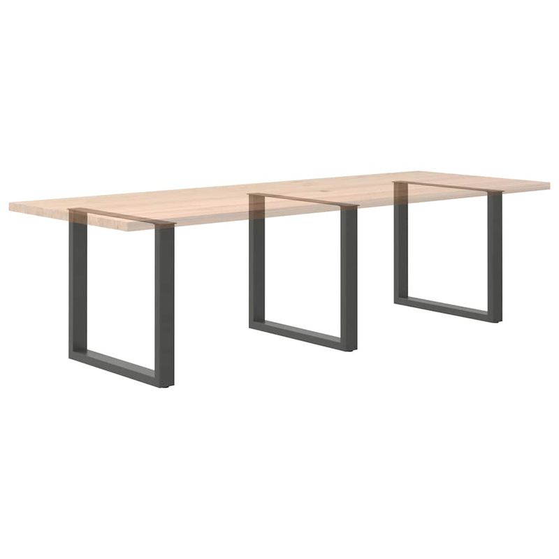 Casa si Gradina - Mobilier - Feronerie si accesorii mobila - Picioare pentru masuta de cafea in forma U, 3 buc Antracit Otel, mărime 80x(72-73) cm - Infinity.ro