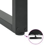 Casa si Gradina - Mobilier - Feronerie si accesorii mobila - Picioare pentru masuta de cafea in forma U, 3 buc Antracit Otel, mărime 80x(72-73) cm - Infinity.ro