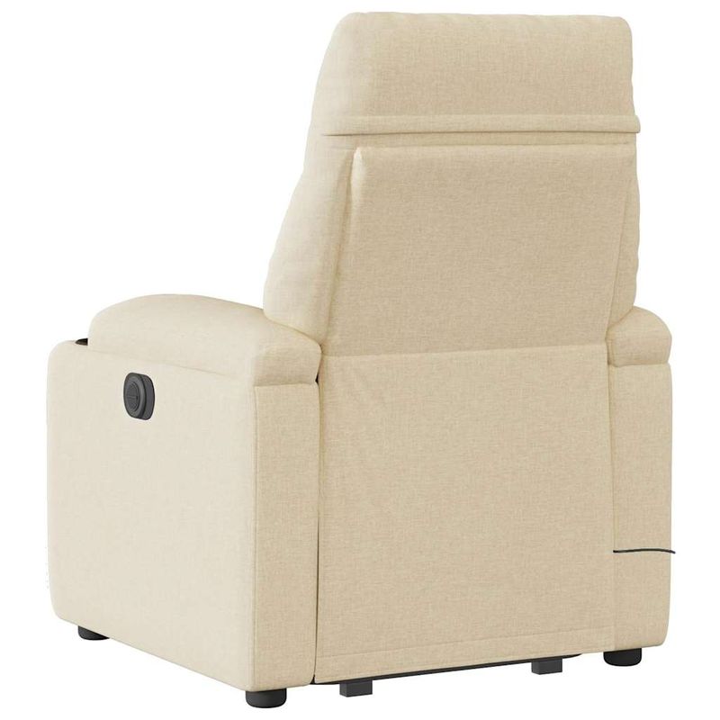 Ingrijire personala si Cosmetice - Sanatate si wellness - Articole wellness - Fotolii de masaj - Fotoliu electric de masaj rabatabil cu ridicare, crem, textil - Infinity.ro