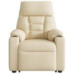 Ingrijire personala si Cosmetice - Sanatate si wellness - Articole wellness - Fotolii de masaj - Fotoliu electric de masaj rabatabil cu ridicare, crem, textil - Infinity.ro