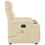 Ingrijire personala si Cosmetice - Sanatate si wellness - Articole wellness - Fotolii de masaj - Fotoliu electric de masaj rabatabil cu ridicare, crem, textil - Infinity.ro