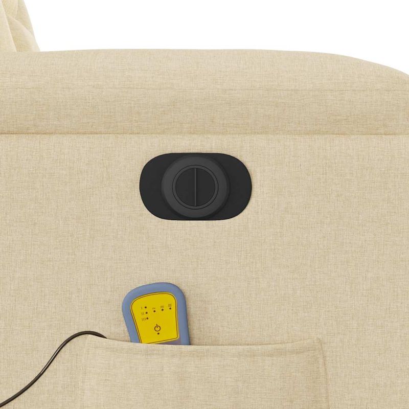 Ingrijire personala si Cosmetice - Sanatate si wellness - Articole wellness - Fotolii de masaj - Fotoliu electric de masaj rabatabil cu ridicare, crem, textil - Infinity.ro