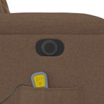 Ingrijire personala si Cosmetice - Sanatate si wellness - Articole wellness - Fotolii de masaj - Fotoliu electric de masaj rabatabil, maro, textil - Infinity.ro