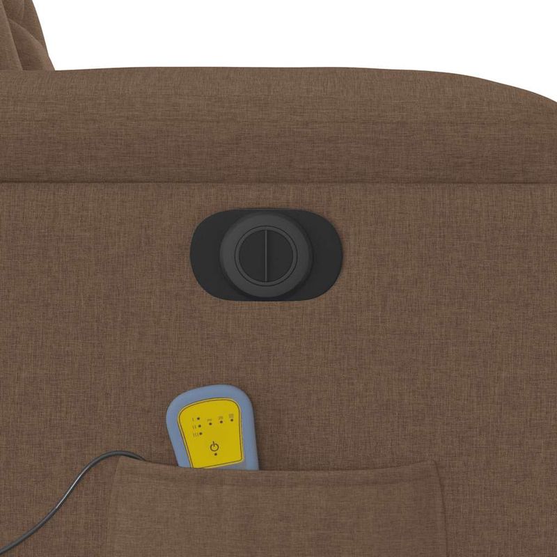 Ingrijire personala si Cosmetice - Sanatate si wellness - Articole wellness - Fotolii de masaj - Fotoliu electric de masaj rabatabil, maro, textil - Infinity.ro