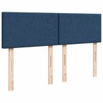 Casa si Gradina - Mobilier - Paturi si accesorii - Paturi - Cadru de pat otoman cu saltea tesatura albastra 140x200cm - Infinity.ro