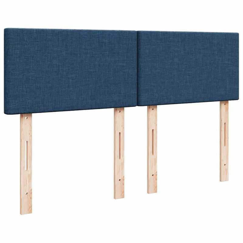 Casa si Gradina - Mobilier - Paturi si accesorii - Paturi - Cadru de pat otoman cu saltea tesatura albastra 140x200cm - Infinity.ro