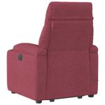 Ingrijire personala si Cosmetice - Sanatate si wellness - Articole wellness - Fotolii de masaj - Fotoliu rabatabil de masaj cu ridicare, rosu vin, textil - Infinity.ro