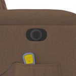 Ingrijire personala si Cosmetice - Sanatate si wellness - Articole wellness - Fotolii de masaj - Fotoliu electric de masaj rabatabil cu ridicare, maro, textil - Infinity.ro