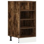 Casa si Gradina - Mobilier - Comode si corpuri - Corpuri bucatarie - Dulap de fund stejar afumat 40x44,5x81,5 cm Lemn prelucrat - Infinity.ro