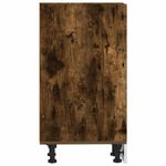 Casa si Gradina - Mobilier - Comode si corpuri - Corpuri bucatarie - Dulap de fund stejar afumat 40x44,5x81,5 cm Lemn prelucrat - Infinity.ro
