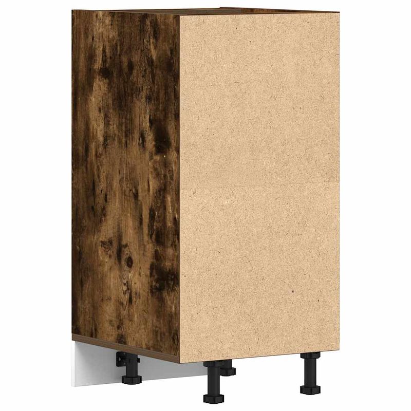 Casa si Gradina - Mobilier - Comode si corpuri - Corpuri bucatarie - Dulap de fund stejar afumat 40x44,5x81,5 cm Lemn prelucrat - Infinity.ro