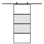 Casa si Gradina - Constructii - Usi interior, exterior si garaj - Usi garaj - Usa glisanta cu set de feronerie sticla temperata si aluminiu - Infinity.ro