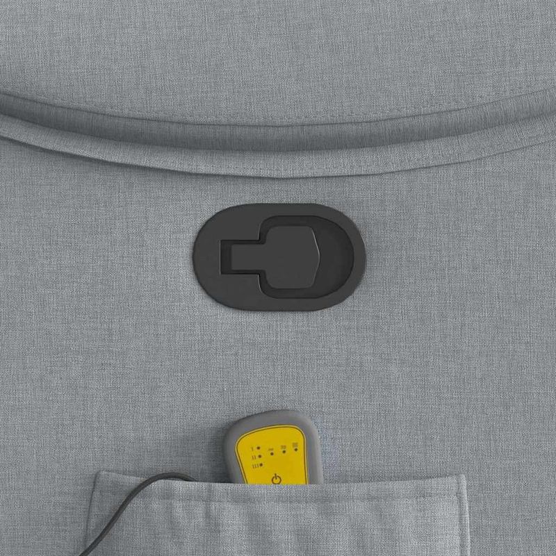 Ingrijire personala si Cosmetice - Sanatate si wellness - Articole wellness - Fotolii de masaj - Fotoliu de masaj rabatabil, gri deschis, textil - Infinity.ro