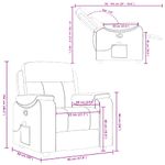 Ingrijire personala si Cosmetice - Sanatate si wellness - Articole wellness - Fotolii de masaj - Fotoliu de masaj rabatabil, gri deschis, textil - Infinity.ro