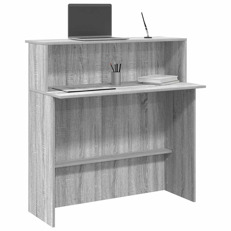 Casa si Gradina - Mobilier - Mese si birouri - Birouri - Birou de receptie Gri Sonoma 100x50x103,5 cm Lemn prelucrat - Infinity.ro