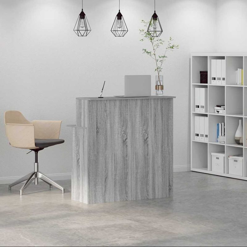 Casa si Gradina - Mobilier - Mese si birouri - Birouri - Birou de receptie Gri Sonoma 100x50x103,5 cm Lemn prelucrat - Infinity.ro