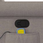 Ingrijire personala si Cosmetice - Sanatate si wellness - Articole wellness - Fotolii de masaj - Fotoliu de masaj rabatabil, gri taupe, material textil - Infinity.ro