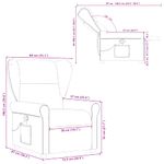 Ingrijire personala si Cosmetice - Sanatate si wellness - Articole wellness - Fotolii de masaj - Fotoliu de masaj rabatabil, gri taupe, material textil - Infinity.ro