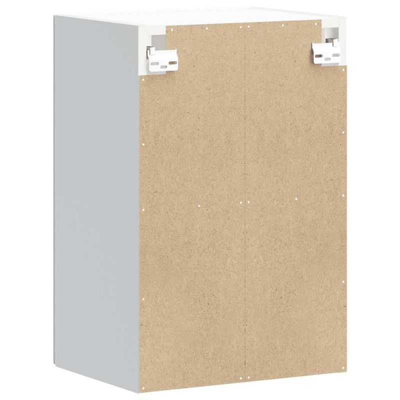 Casa si Gradina - Mobilier - Comode si corpuri - Corpuri bucatarie - Dulap de bucatarie cu usa sticla „Kalmar” lemn prelucrat alb, model 1x dulap de perete din sticlă (1 ușă), mărime 40x31x60 cm - Infinity.ro