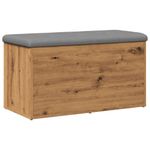 Casa si Gradina - Mobilier - Canapele si coltare - Banchete - Banca de depozitare Stejar artizanal 82x42x45 cm lemn prelucrat - Infinity.ro