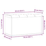 Casa si Gradina - Mobilier - Canapele si coltare - Banchete - Banca de depozitare Stejar artizanal 82x42x45 cm lemn prelucrat - Infinity.ro