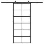 Casa si Gradina - Constructii - Usi interior, exterior si garaj - Usi garaj - Usa glisanta cu set feronerie, 90x205 cm, sticla ESG/aluminiu - Infinity.ro