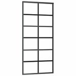 Casa si Gradina - Constructii - Usi interior, exterior si garaj - Usi garaj - Usa glisanta cu set feronerie, 90x205 cm, sticla ESG/aluminiu - Infinity.ro