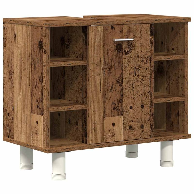 Casa si Gradina - Mobilier - Seturi de mobilier - Seturi baie - Set mobilier de baie, 3 piese, lemn vechi, lemn prelucrat - Infinity.ro