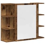 Casa si Gradina - Mobilier - Seturi de mobilier - Seturi baie - Set mobilier de baie, 3 piese, lemn vechi, lemn prelucrat - Infinity.ro