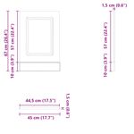 Electronice si Electrocasnice - Masini de spalat vase - Accesorii masini de spalat vase - Panou pentru masina de spalat vase Stejar maro Lemn prelucrat - Infinity.ro