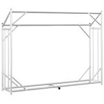 Casa si Gradina - Termice - Sobe, Seminee si accesorii - Accesorii seminee si sobe - Raft pentru lemn de foc cu capac de ploaie otel galvanizat, mărime 151x40.5x110.5 cm - Infinity.ro