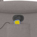 Ingrijire personala si Cosmetice - Sanatate si wellness - Articole wellness - Fotolii de masaj - Fotoliu de masaj rabatabil, gri taupe, material textil - Infinity.ro