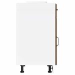 Casa si Gradina - Mobilier - Comode si corpuri - Corpuri bucatarie - Dulap de baza de bucatarie „Lucca” din lemn de stejar maro, mărime 50x46x81.5 cm, model 1x dulap inferior (1 ușă 1 sertar) - Infinity.ro
