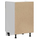 Casa si Gradina - Mobilier - Comode si corpuri - Corpuri bucatarie - Dulap de baza de bucatarie „Lucca” din lemn de stejar maro, mărime 50x46x81.5 cm, model 1x dulap inferior (1 ușă 1 sertar) - Infinity.ro