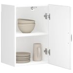 Casa si Gradina - Mobilier - Comode si corpuri - Corpuri bucatarie - Dulap de bucatarie „Lucca” lemn prelucrat alb, model 1x dulap de perete (1 ușă), mărime 40x31x60 cm - Infinity.ro