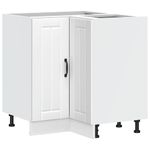 Casa si Gradina - Mobilier - Comode si corpuri - Corpuri bucatarie - Dulap de baza pe colt de bucatarie „Lucca” lemn prelucrat alb - Infinity.ro