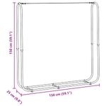 Casa si Gradina - Termice - Sobe, Seminee si accesorii - Accesorii seminee si sobe - Suport pentru lemne de foc 150x25x150 cm Otel galvanizat - Infinity.ro