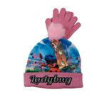 Fashion, accesorii si bijuterii - Copii - Accesorii copii - Caciuli si palarii copii - Set caciula si manusi Miraculous Ladybug HS4285 52 CM Standard Roz - Infinity.ro