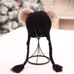 Fashion, accesorii si bijuterii - Copii - Accesorii copii - Caciuli si palarii copii - Caciulita Eva cu 2 pampoane Drool (Culoare: Rosu) - Infinity.ro