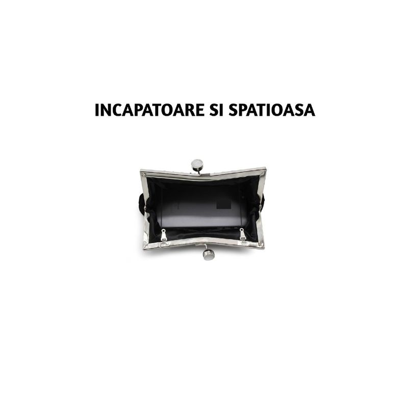 Fashion, accesorii si bijuterii - Femei - Accesorii femei - Genti si rucsacuri femei - Gentuta mica dama, Neagra - Infinity.ro