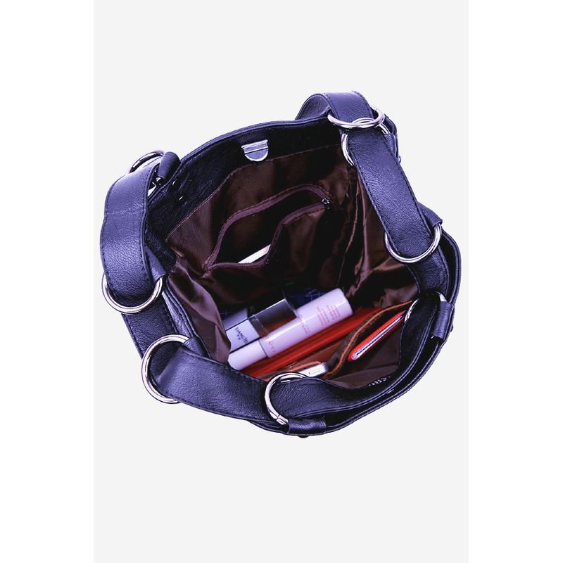 Fashion, accesorii si bijuterii - Femei - Accesorii femei - Genti si rucsacuri femei - Geanta dama, tip rucsac, marime medie, design modern, piele ecologica premium, eco-friendly, Bleumarine - Infinity.ro