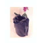 Fashion, accesorii si bijuterii - Femei - Accesorii femei - Genti si rucsacuri femei - Geanta dama, tip rucsac, marime medie, design modern, piele ecologica premium, eco-friendly, Bleumarine - Infinity.ro