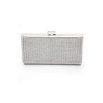 Fashion, accesorii si bijuterii - Femei - Accesorii femei - Genti si rucsacuri femei - Poseta dama eleganta, argintie, cu lantisor argintiu, 225x50x100mm - Infinity.ro